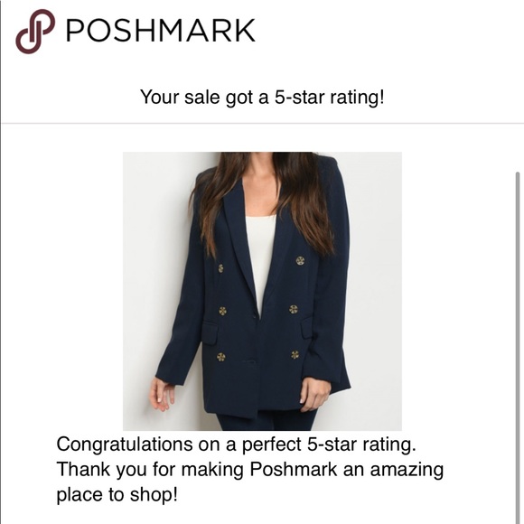 NAVY BLAZER JACKET - Picture 5 of 12